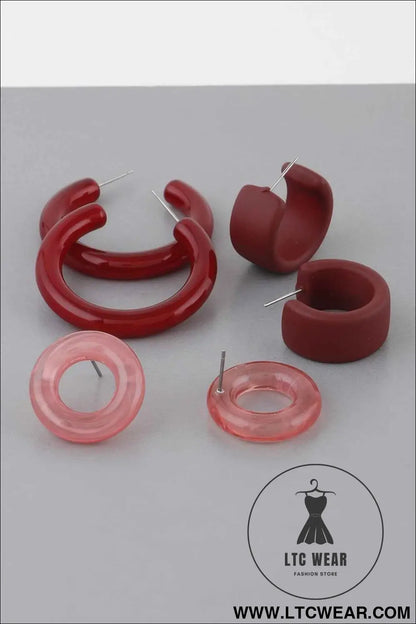 Multi Hoop Earrings Set