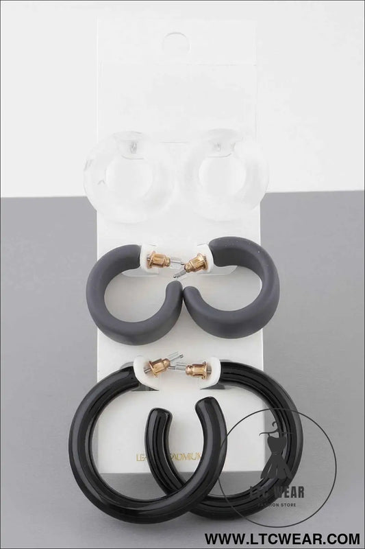 Multi Hoop Earrings Set