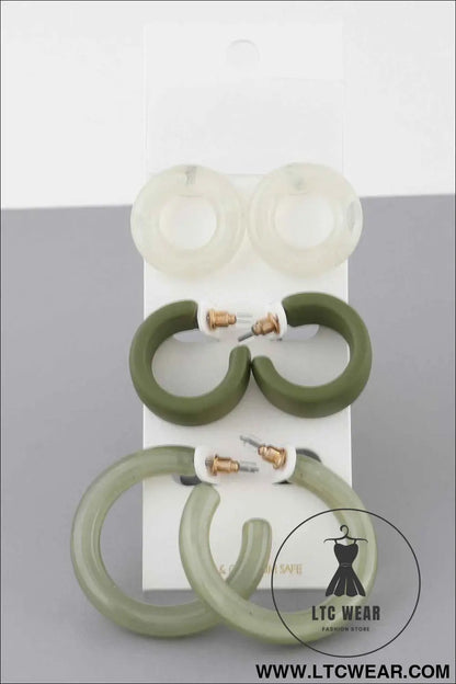 Multi Hoop Earrings Set