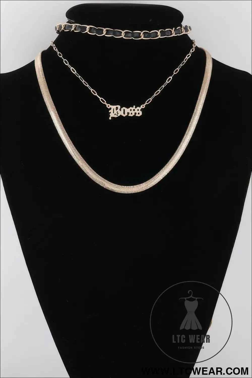 Multi Layered Boss Statement Necklace