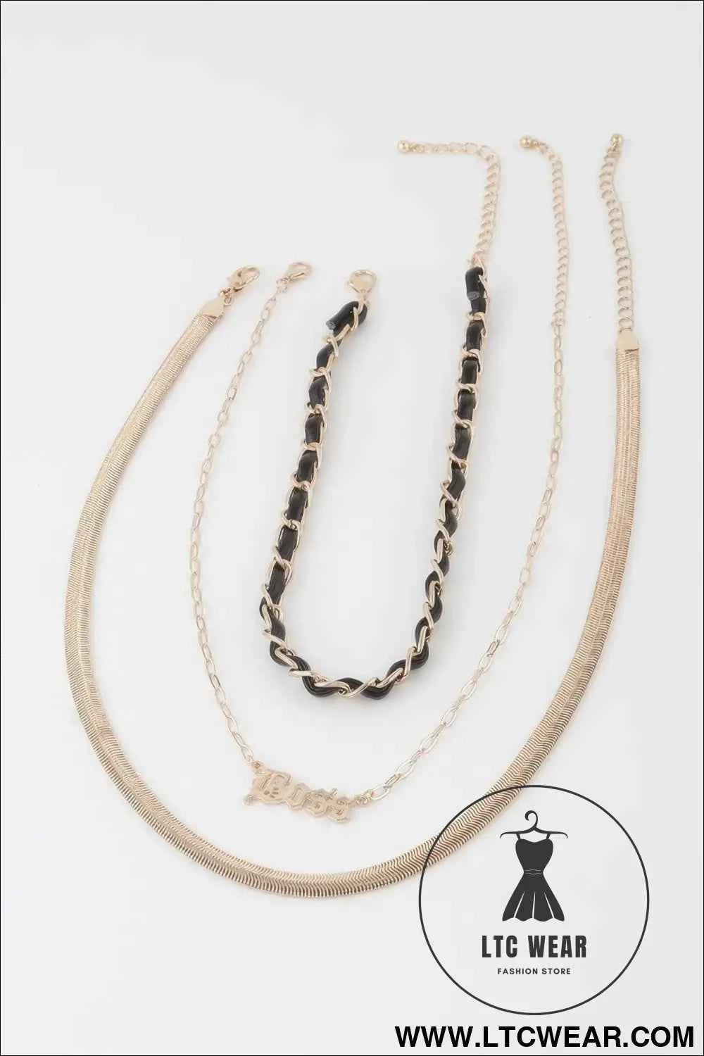 Multi Layered Boss Statement Necklace