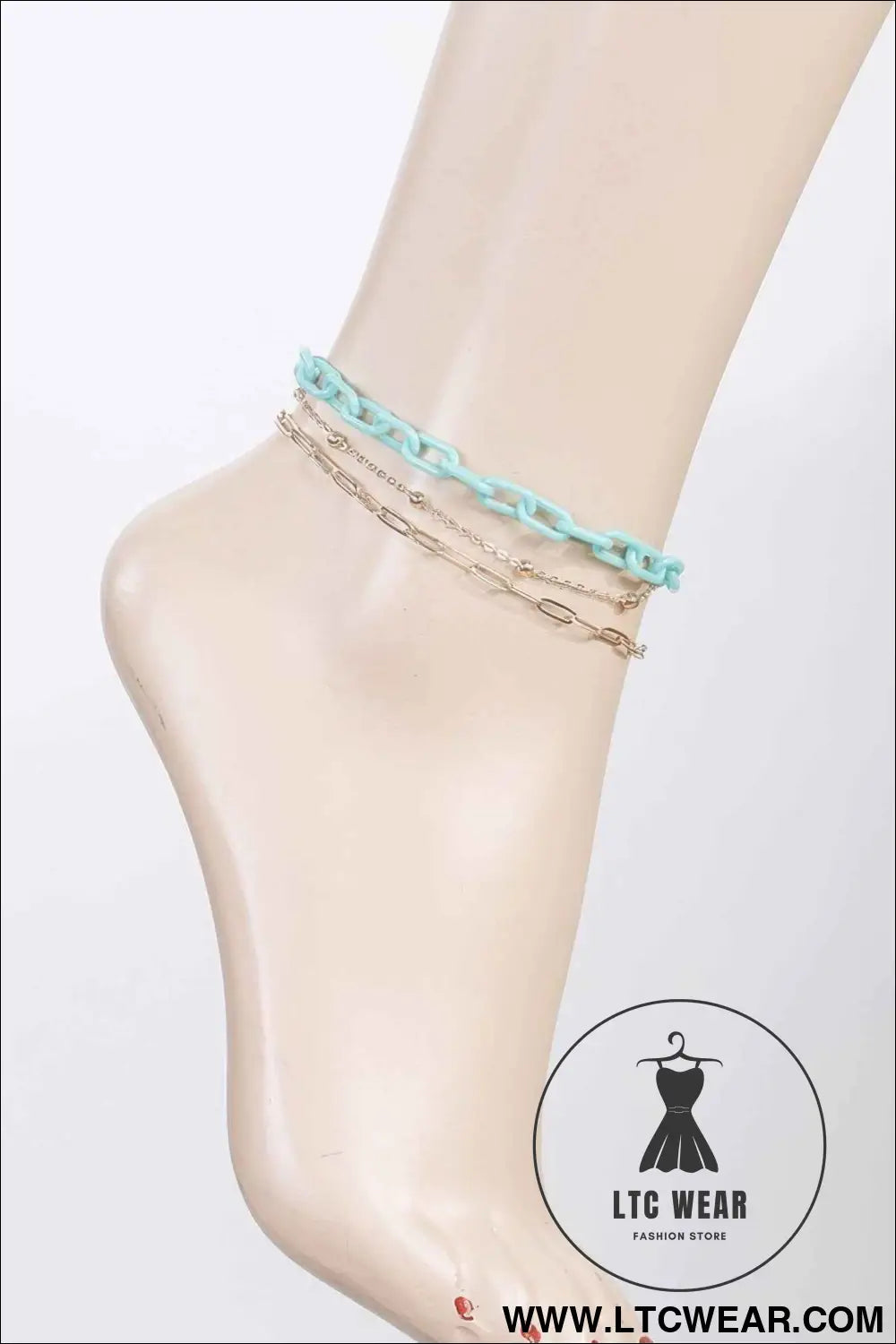 Multi Link Chain Anklet
