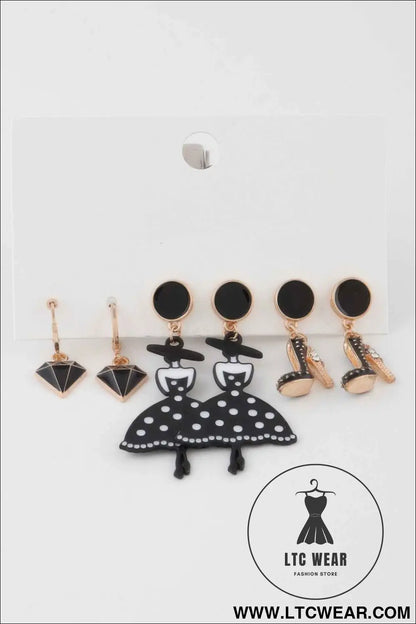 Multi Luxury Lady Earrings Set