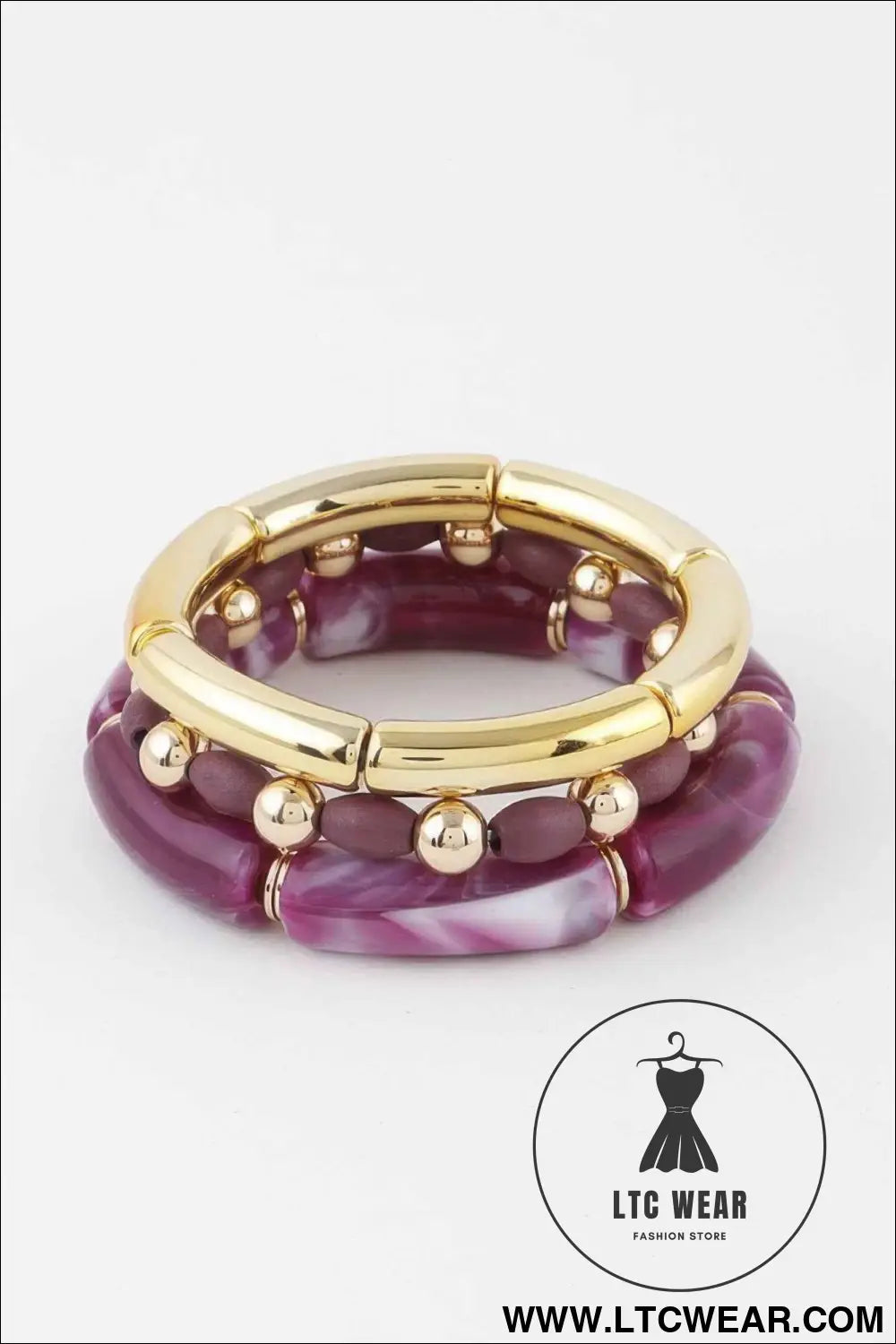 Multi Marble Tube Bracelet