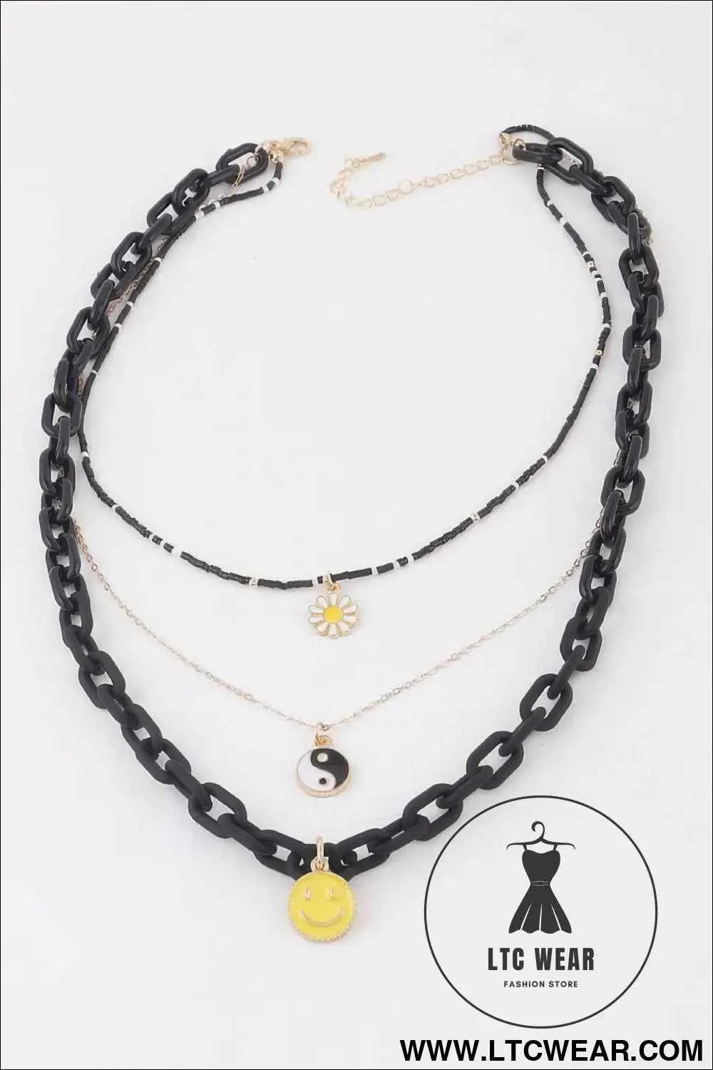 Multi Pendant Chain Necklace