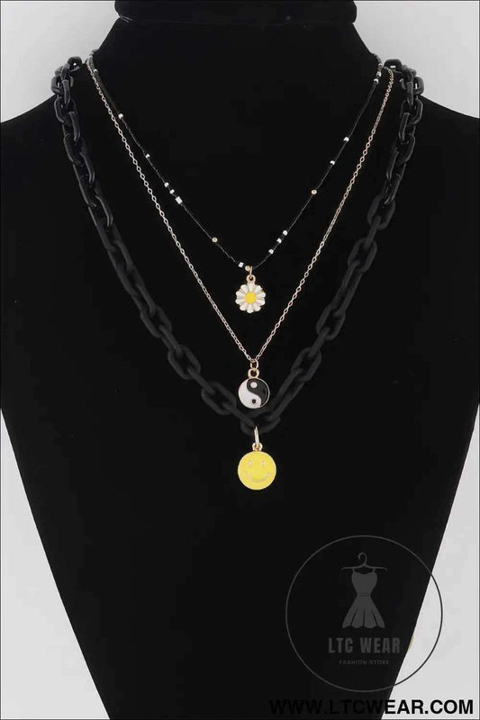 Multi Pendant Chain Necklace