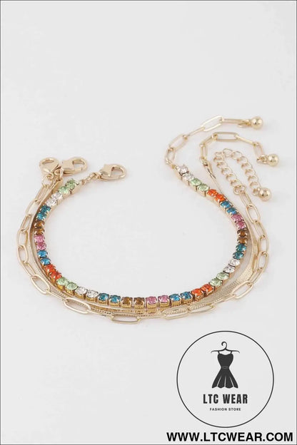 Multi Rhinestone Bracelet