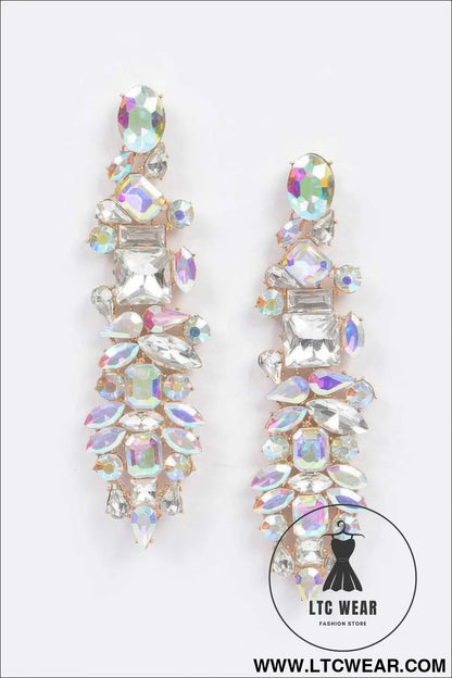 Multi Rhinestone Earring