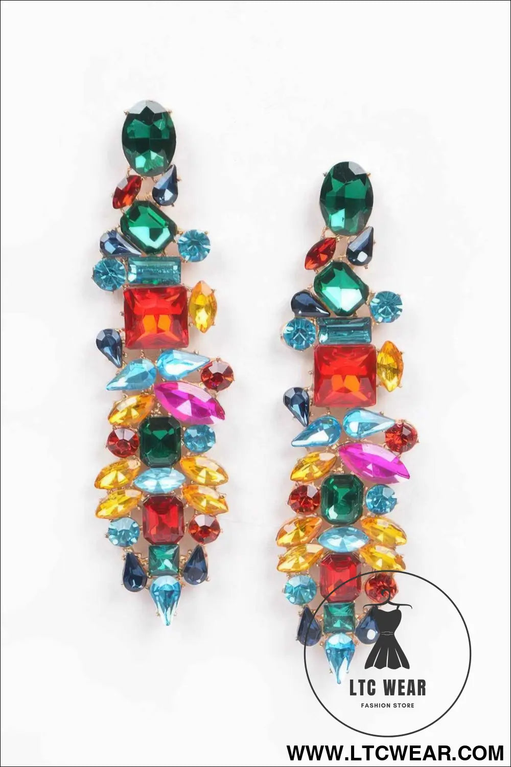 Multi Rhinestone Earring