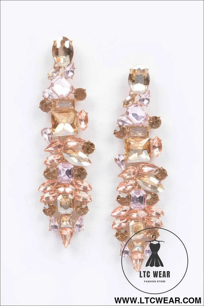Multi Rhinestone Earring