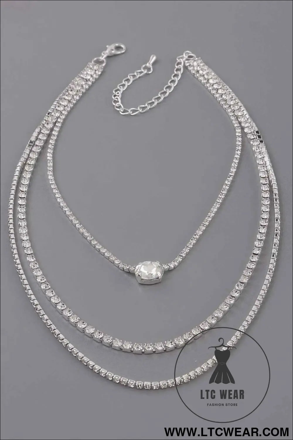Multi Rhinestone Necklace