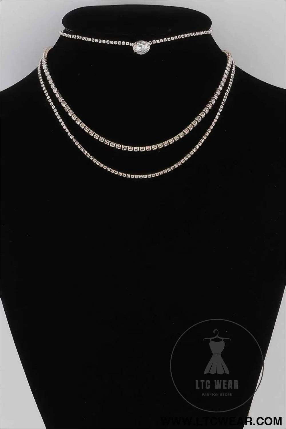 Multi Rhinestone Necklace