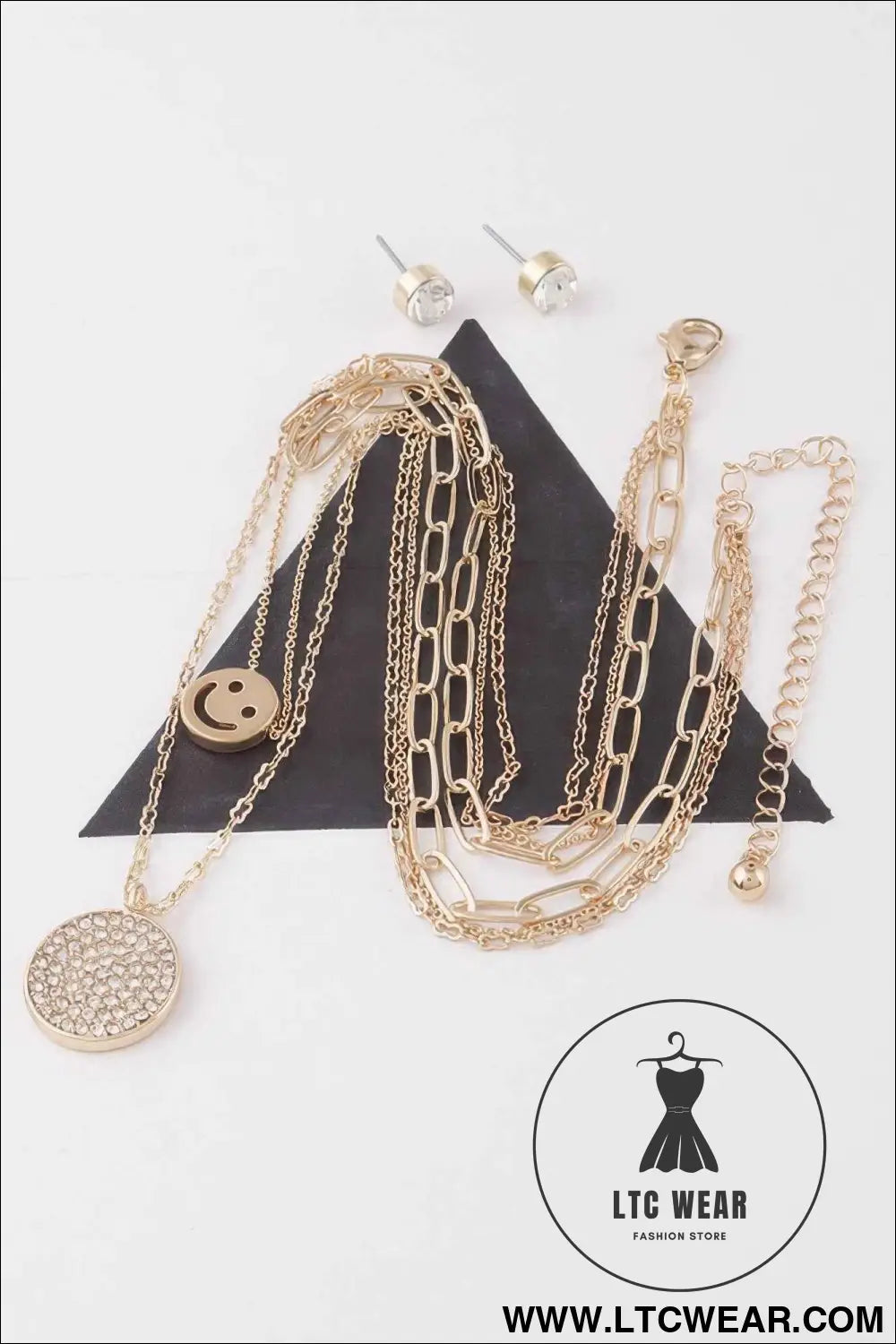 Multi Smiley Face Necklace