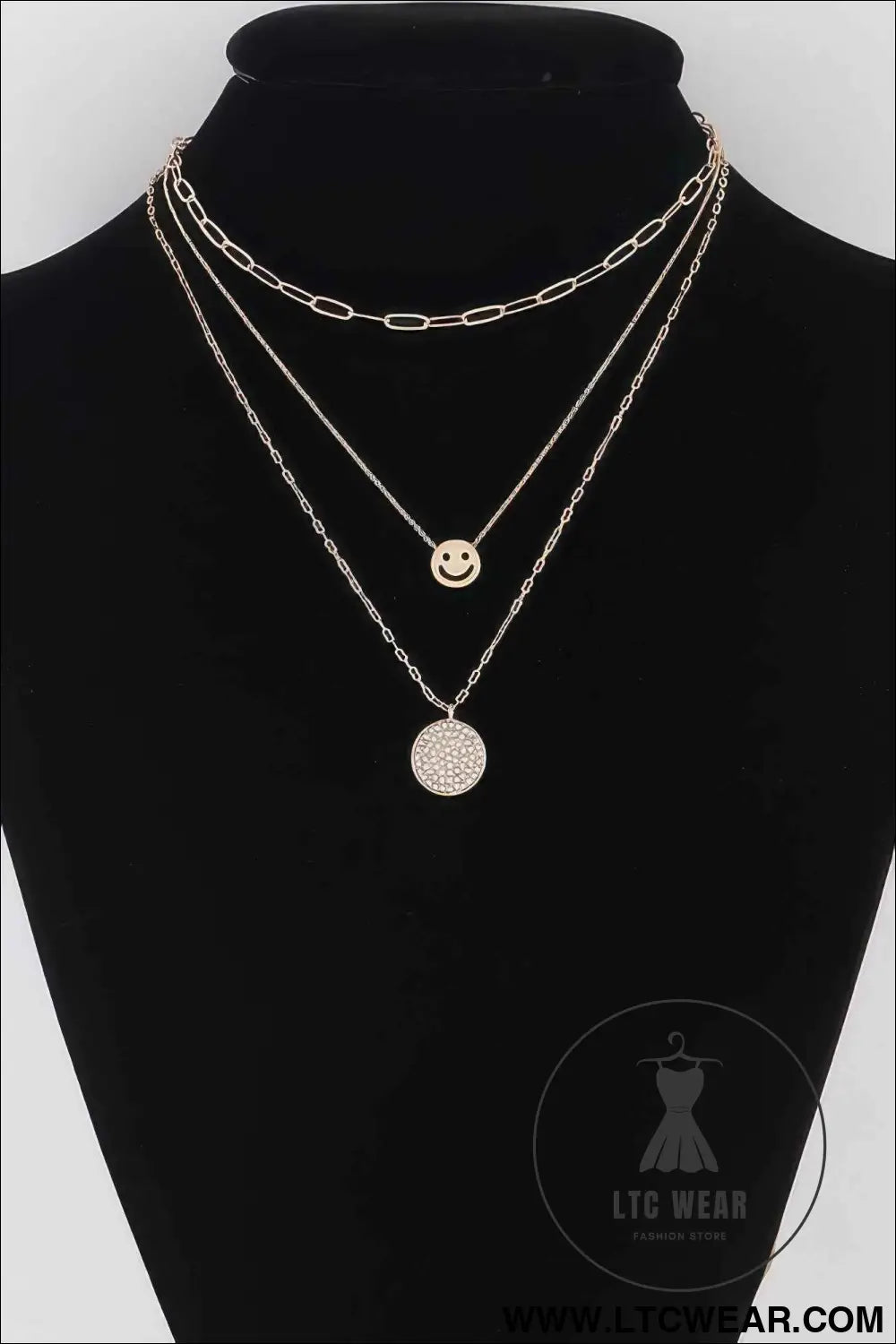 Multi Smiley Face Necklace