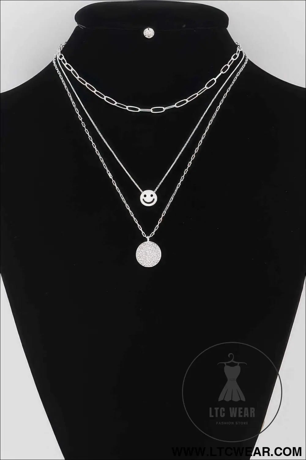 Multi Smiley Face Necklace