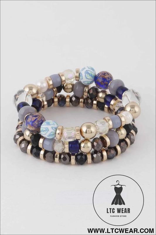 Multi Stone N Bead Bracelets