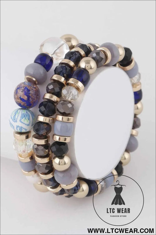 Multi Stone N Bead Bracelets