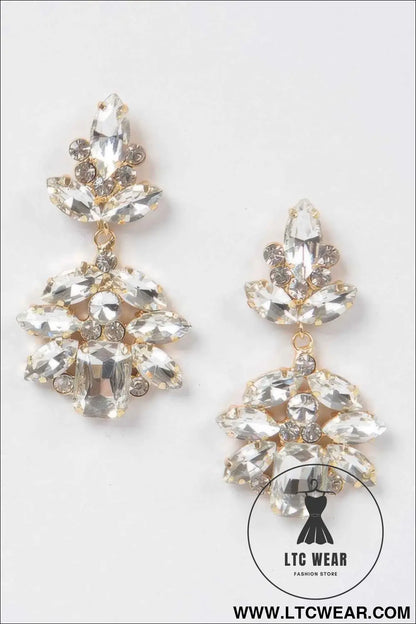 Multi Stone Party Earrings
