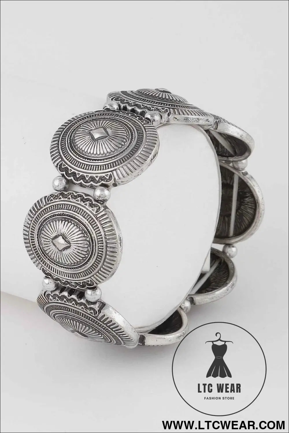 Multi Vintage Plate Cuff Bracelet