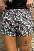 Multicolour camouflage print athletic lined shorts - multicolour / l / 100% polyester - casual shorts
