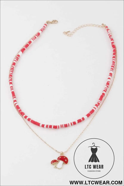 Mushroom Duo Necklace