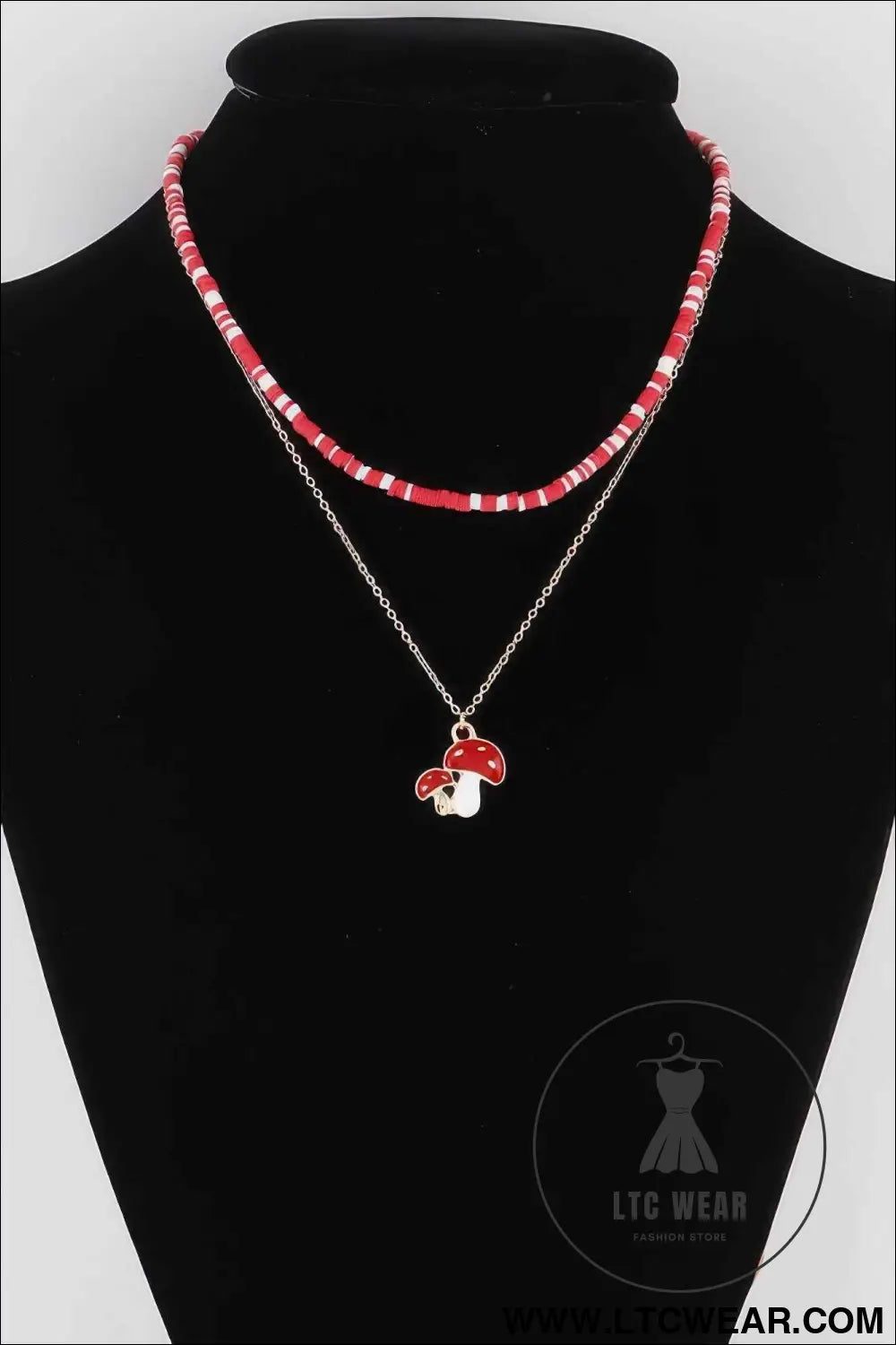 Mushroom Duo Necklace