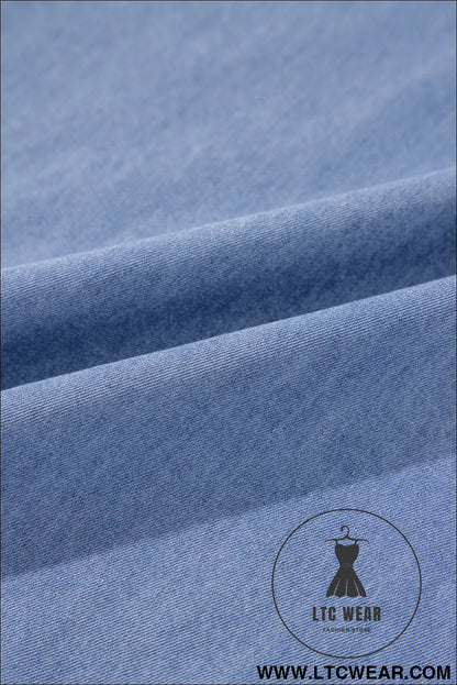 Myosotis chambray deep v neck bracelet sleeve maxi dress - 15%