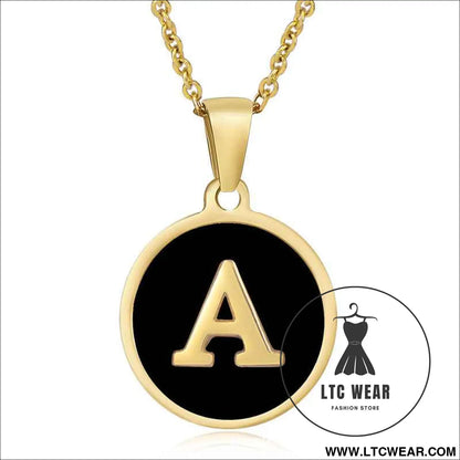 Natural Shell Initial Necklace Collection
