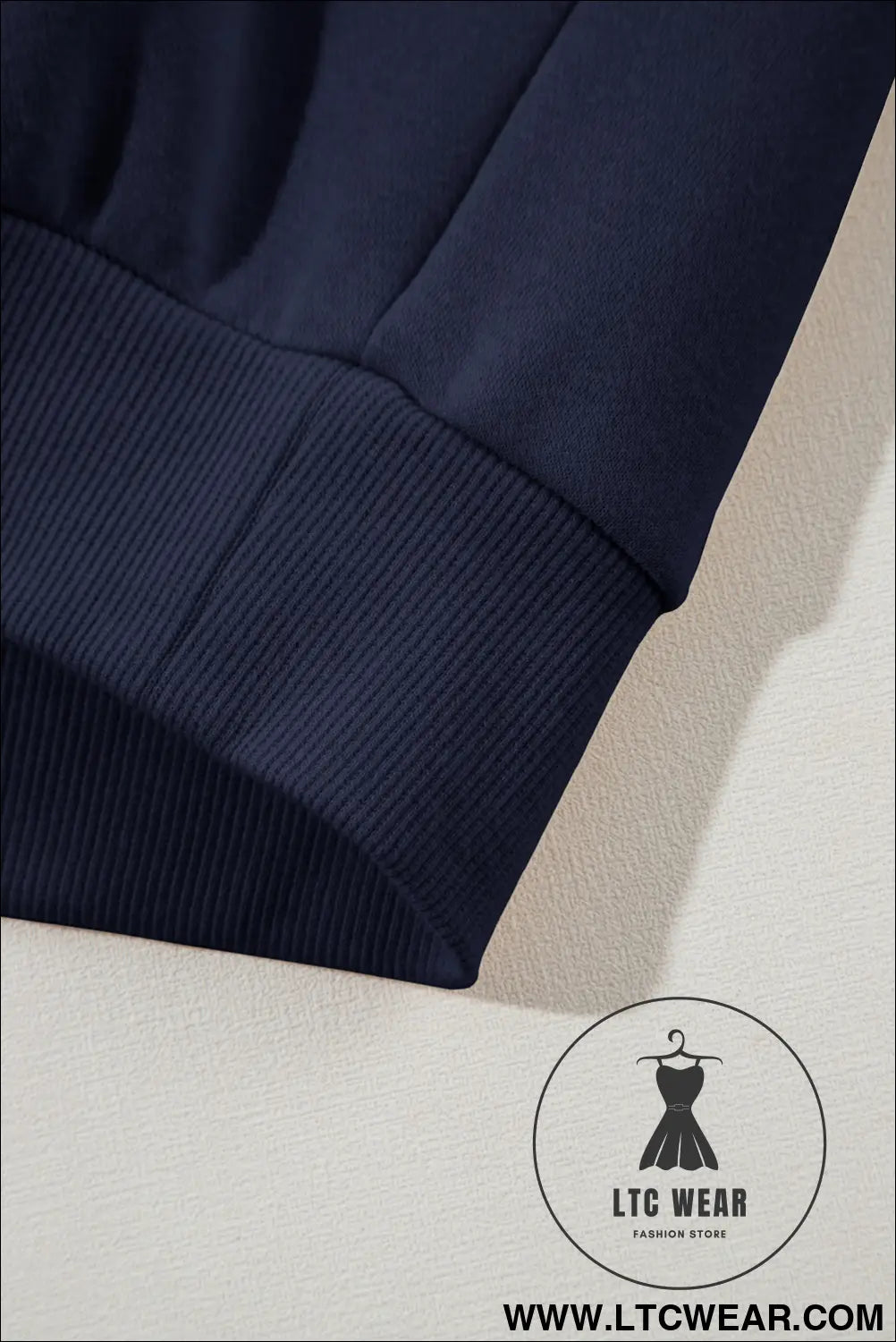 Navy blue solid exposed seams hoodie and joggers activewear set - activewear sets