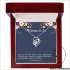 Necklace lamp box mother’s day gift - necklace + b card light box