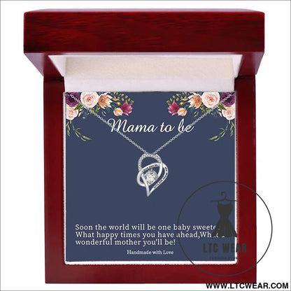 Necklace lamp box mother’s day gift - necklace + b card light box