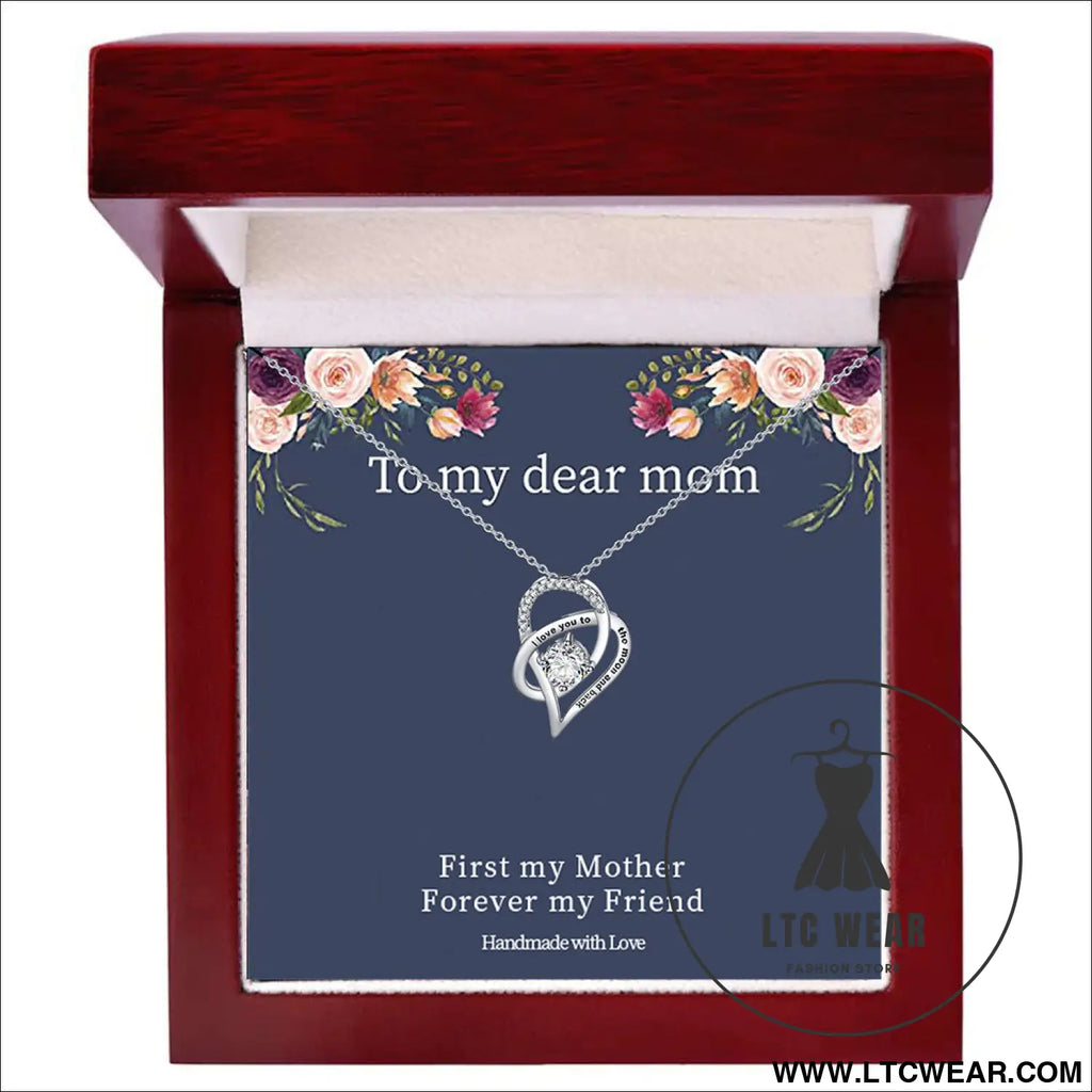 Necklace lamp box mother’s day gift - necklace + d card light box