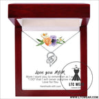 Necklace lamp box mother’s day gift - necklace + f-card light box