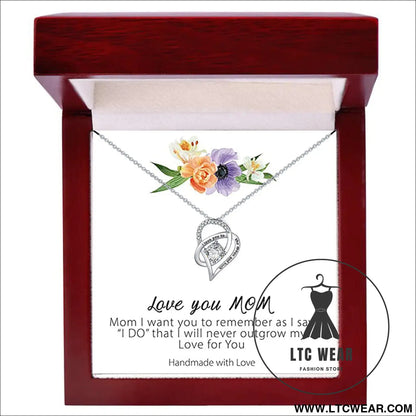 Necklace lamp box mother’s day gift - necklace + f-card light box