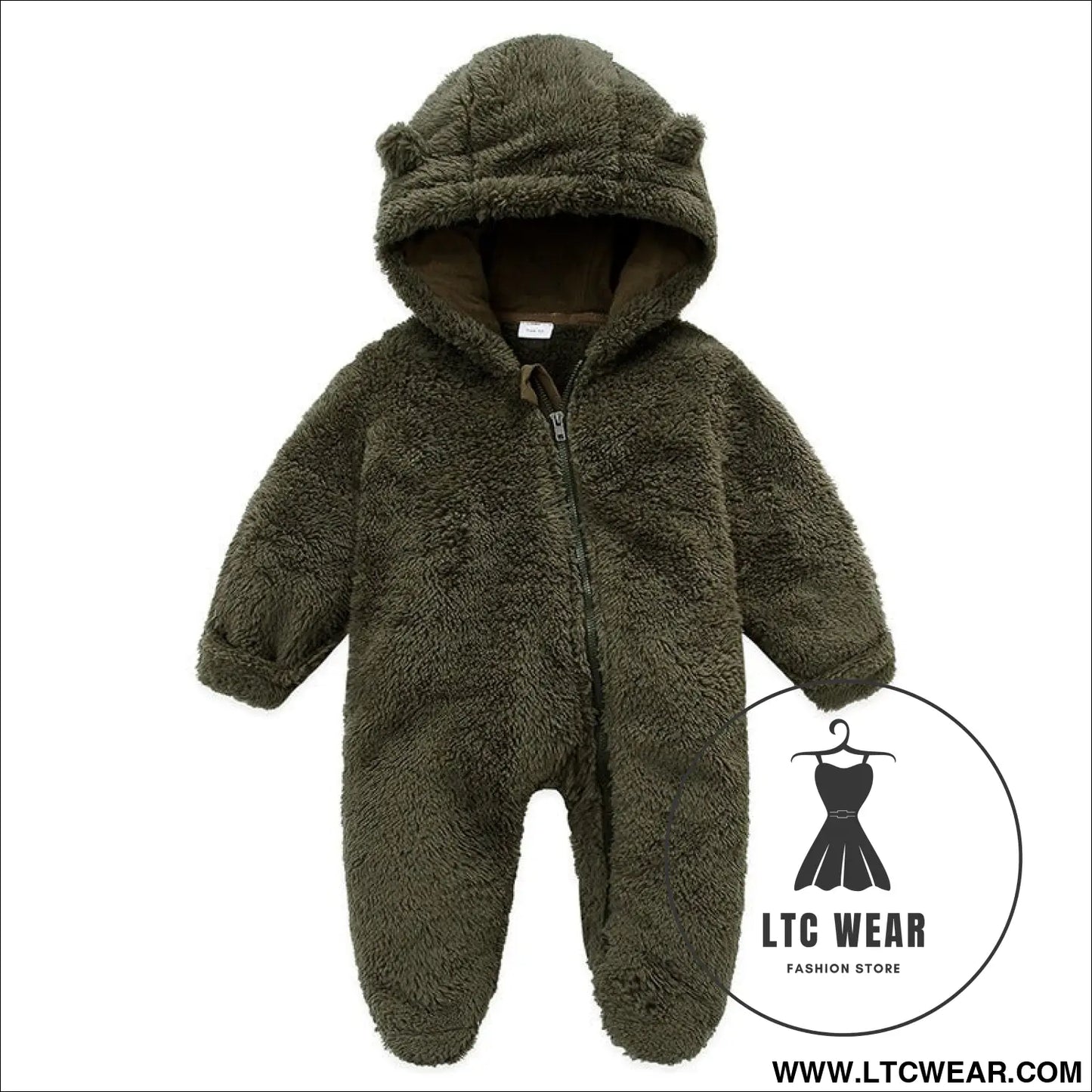 New baby open bag handbag feet flannel autumn winter one-piece crawling suit