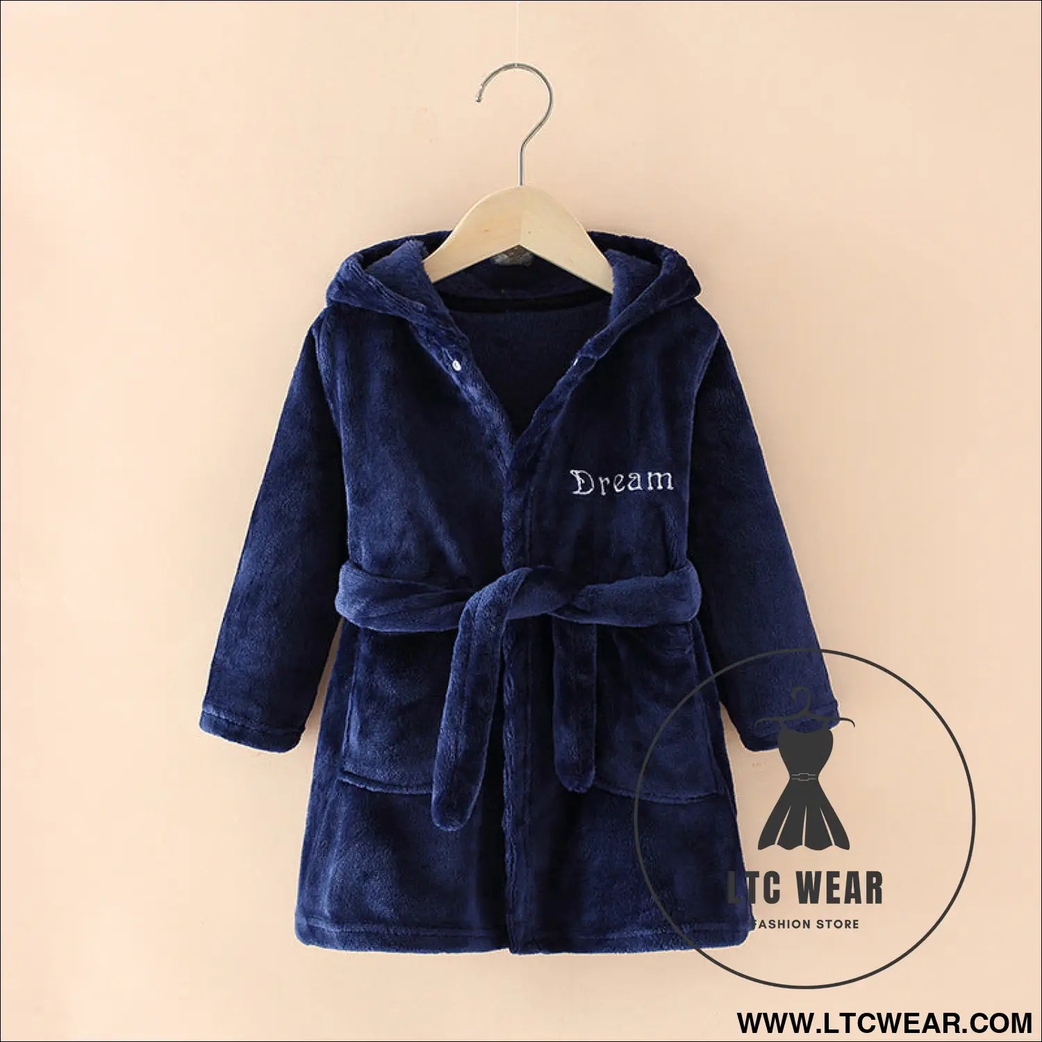 New children’s clothing home clothes male and female baby bathrobe cartoon flannel hooded children’s nightgown