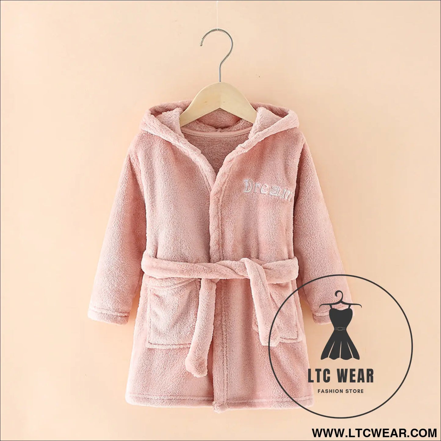 New children’s clothing home clothes male and female baby bathrobe cartoon flannel hooded children’s nightgown