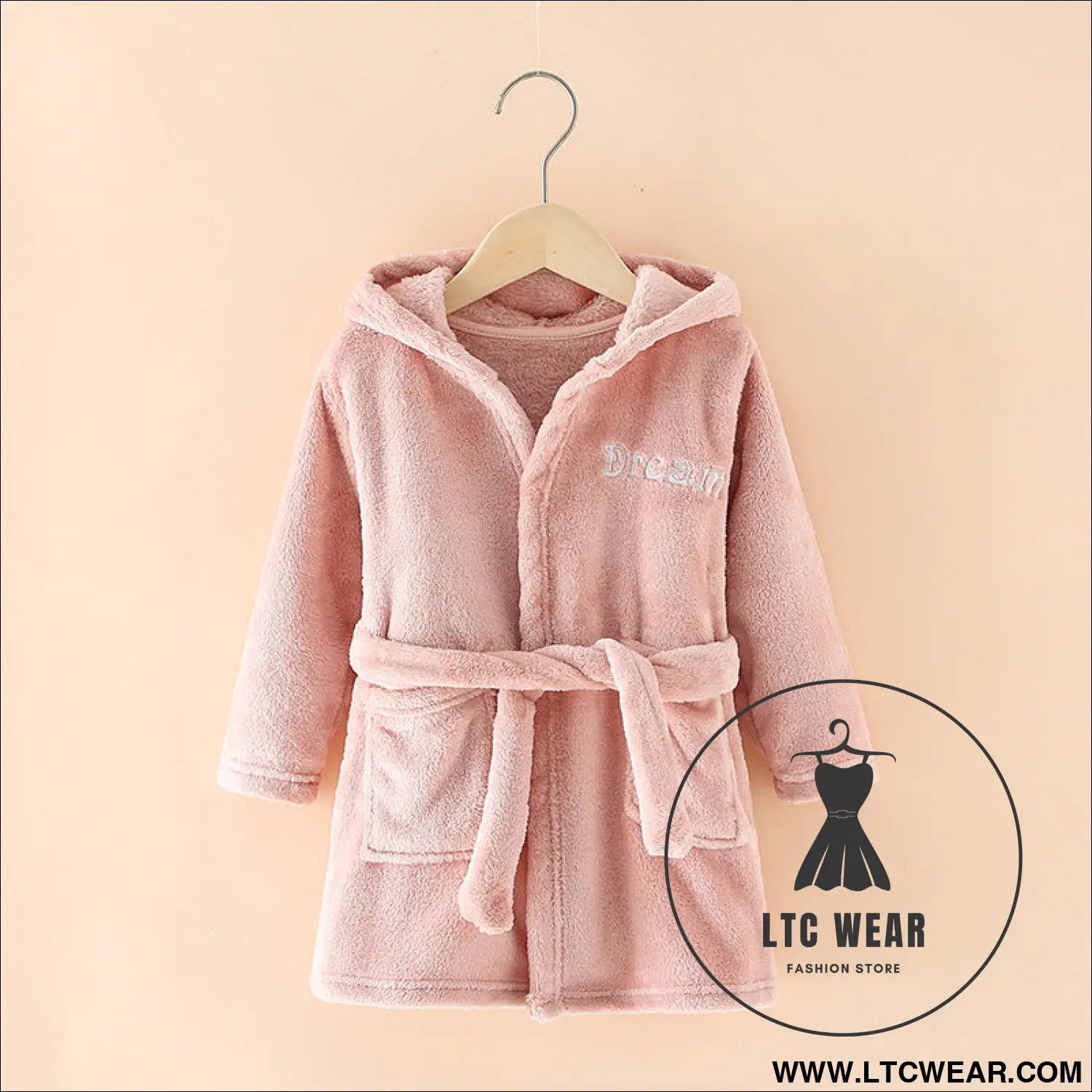 New children’s clothing home clothes male and female baby bathrobe cartoon flannel hooded children’s nightgown