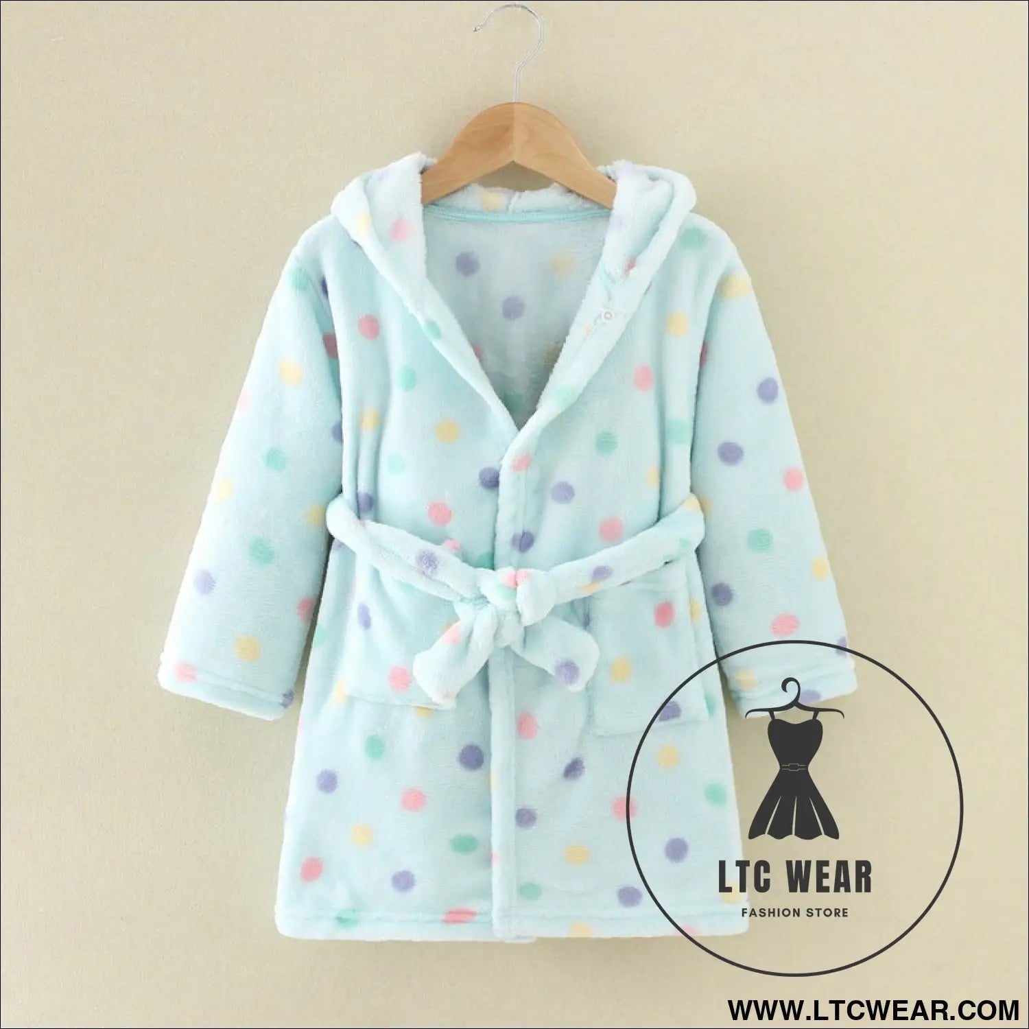 New children’s clothing home clothes male and female baby bathrobe cartoon flannel hooded children’s nightgown