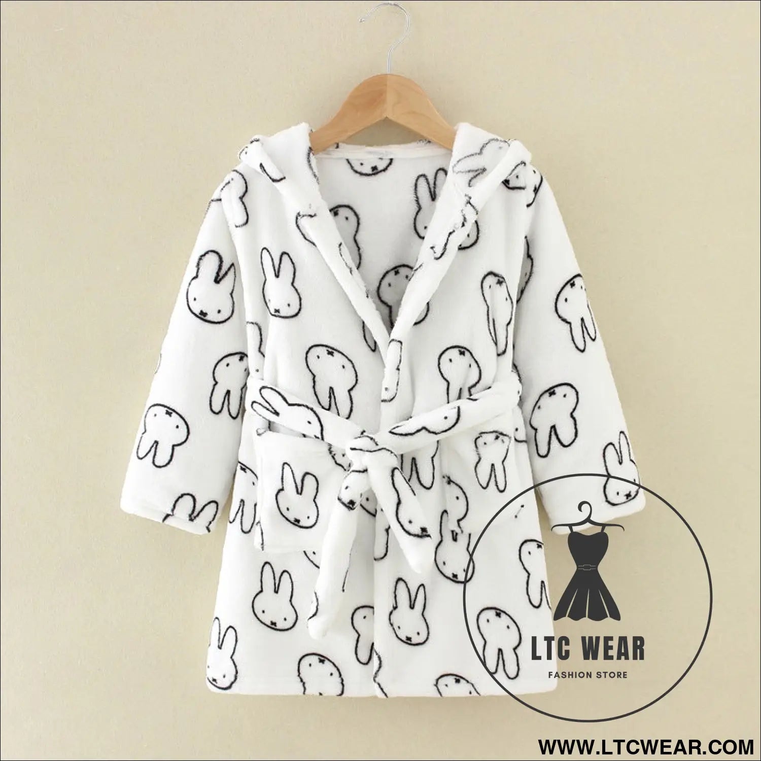 New children’s clothing home clothes male and female baby bathrobe cartoon flannel hooded children’s nightgown