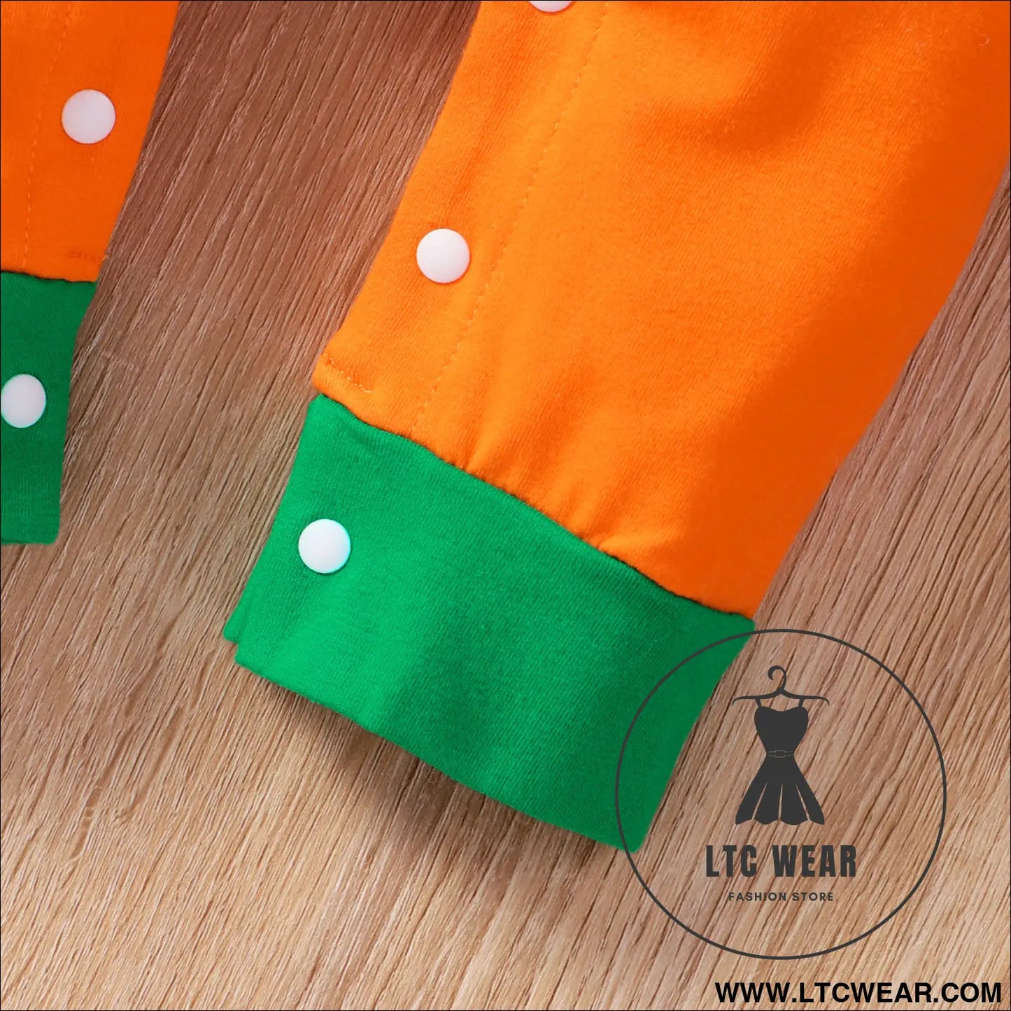 New halloween baby long sleeve pumpkin smiley long sleeve one piece