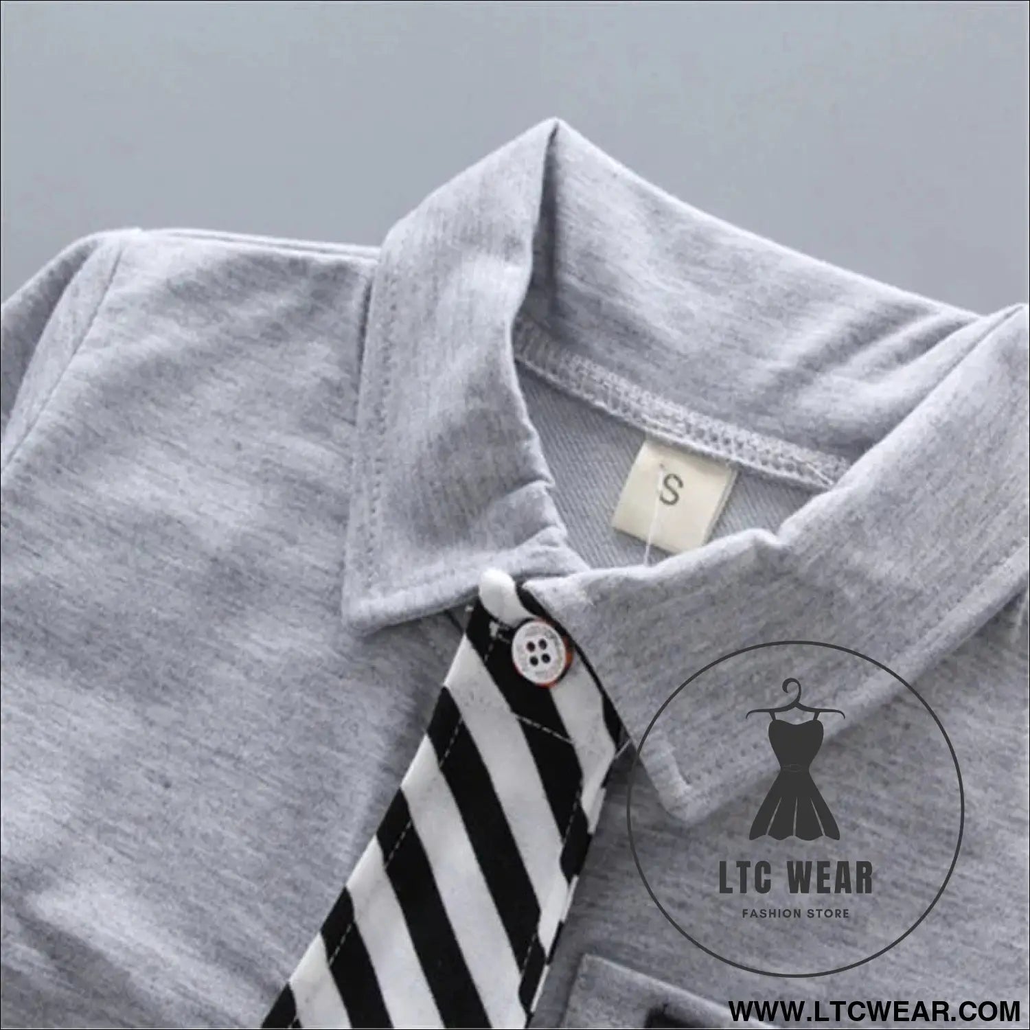 New style two-piece set of stylish spring clothing for small and medium-sized boys men’s baby shirt dress children’s