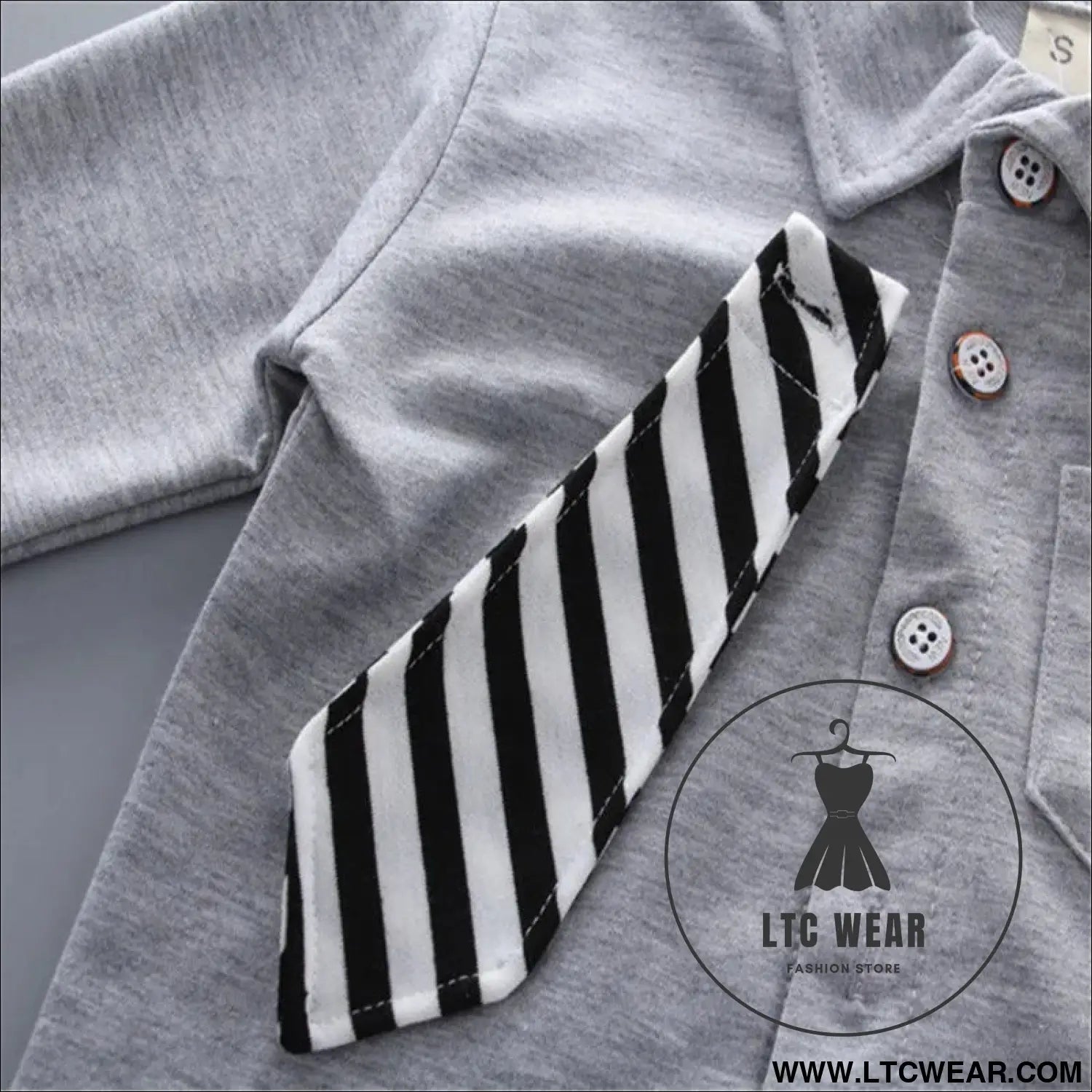 New style two-piece set of stylish spring clothing for small and medium-sized boys men’s baby shirt dress children’s