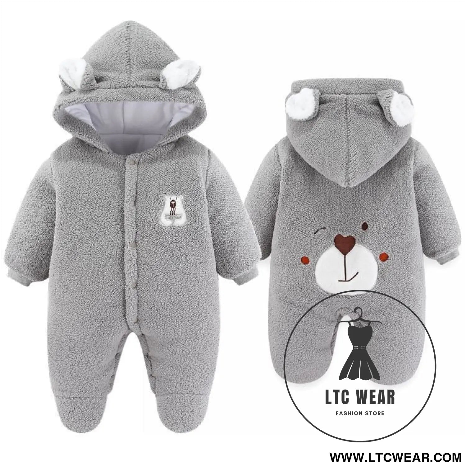 Newborn baby clothes onesie autumn and winter suit netflix thickened warm baby out holding clothes winter