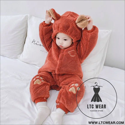 Newborn baby one-piece clothes baby clothes romper baby cotton winter clothes baby clothes out romper crawling clothes