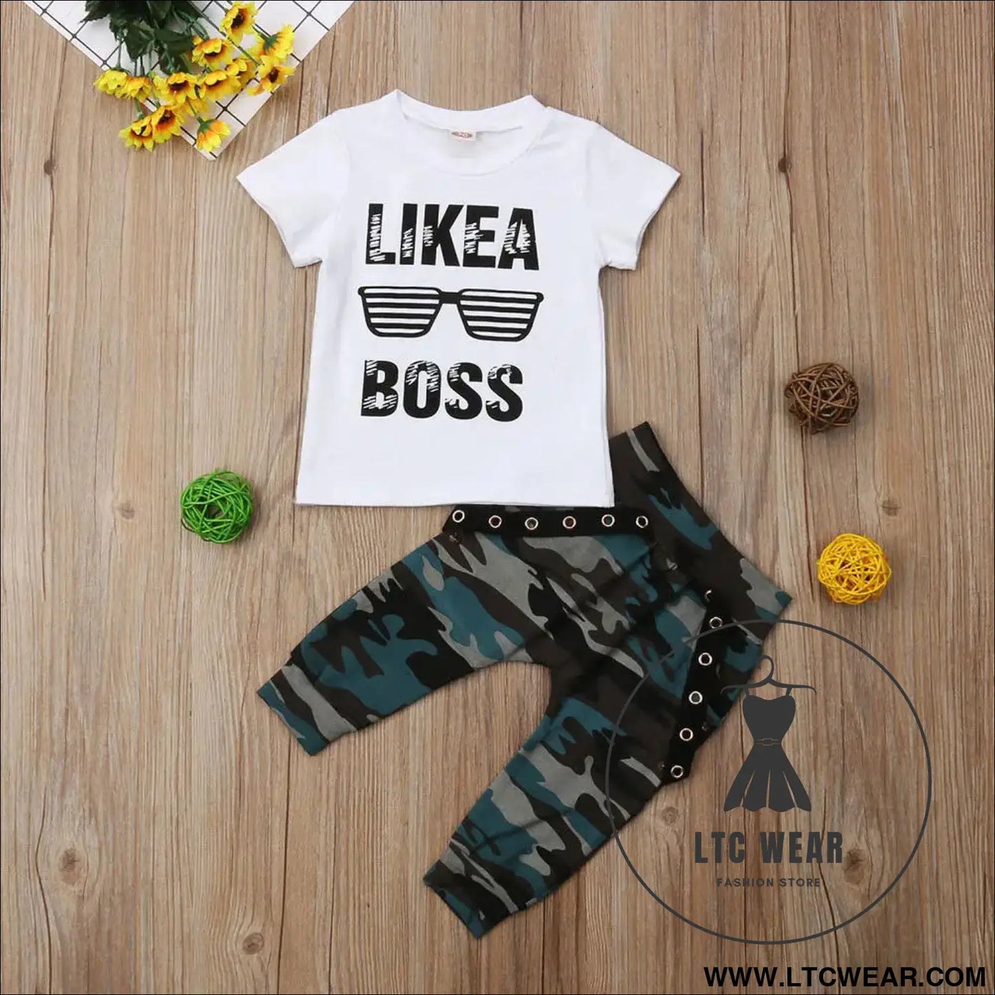 Newborn infant toddler baby boy clothes set kids boys cute short sleeve t-shirt top + pants outfits clothing set