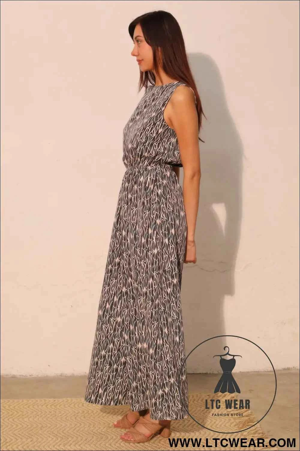 Night Meadow Sleeveless Bubble Jumpsuit
