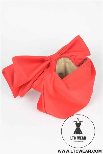 Nylon Bow Handle Women's Clutch Bag