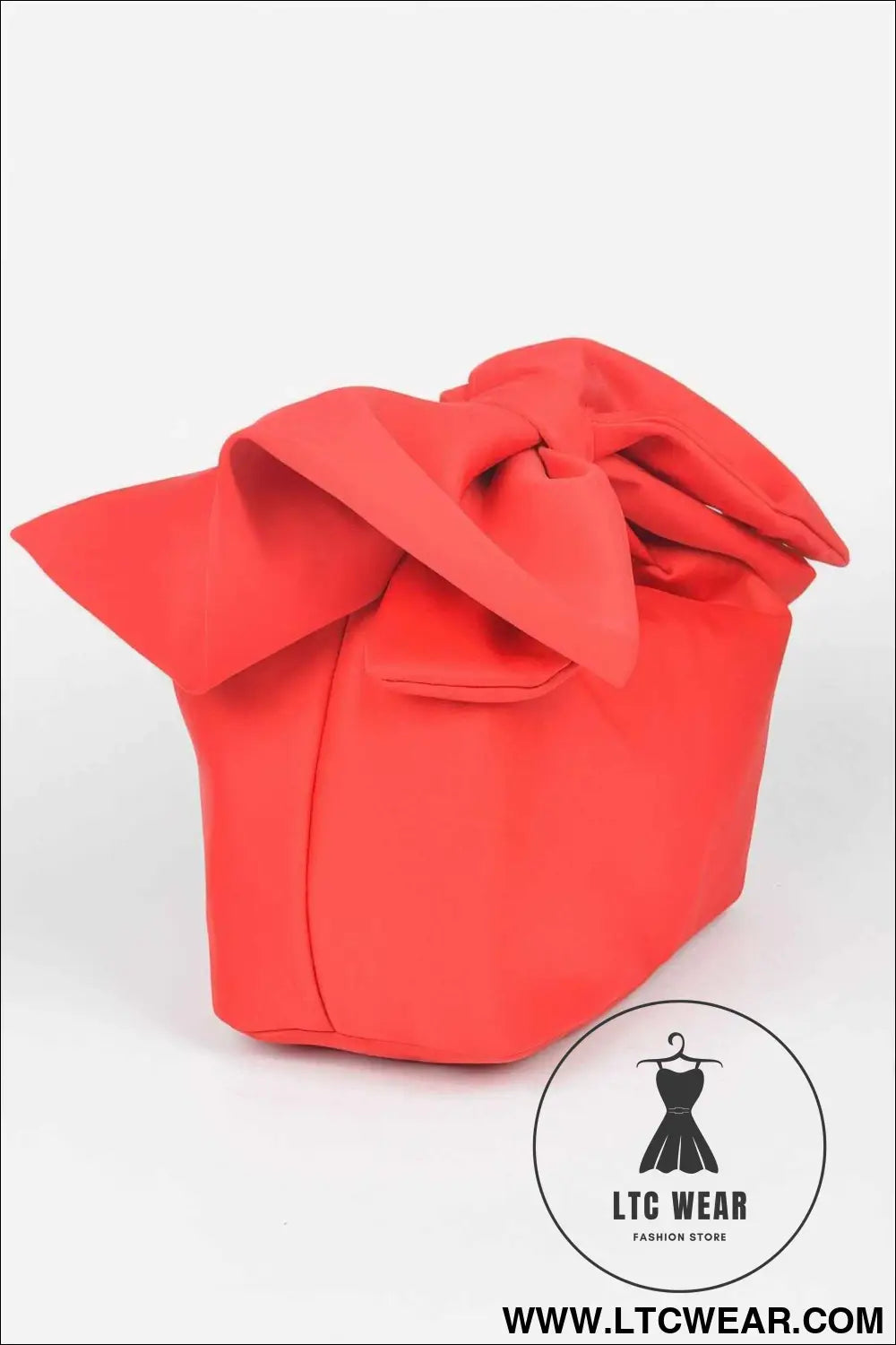 Nylon Bow Handle Women's Clutch Bag
