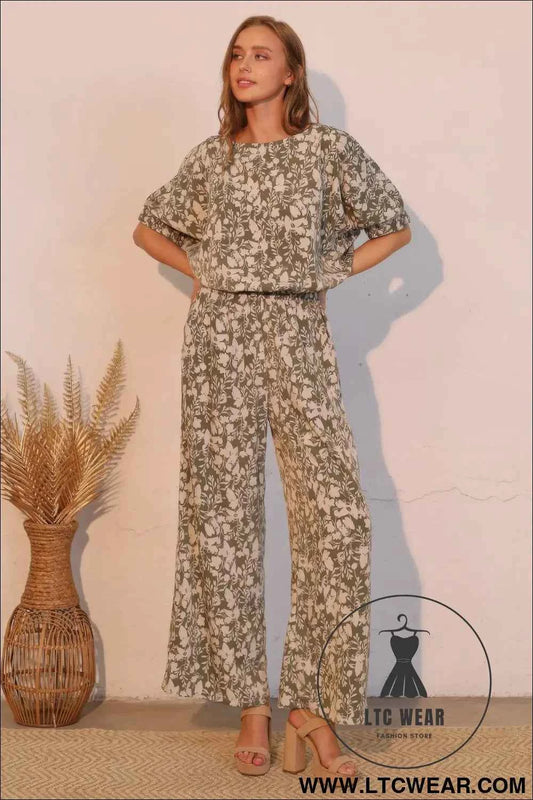 Olive Vine Pocket Pants
